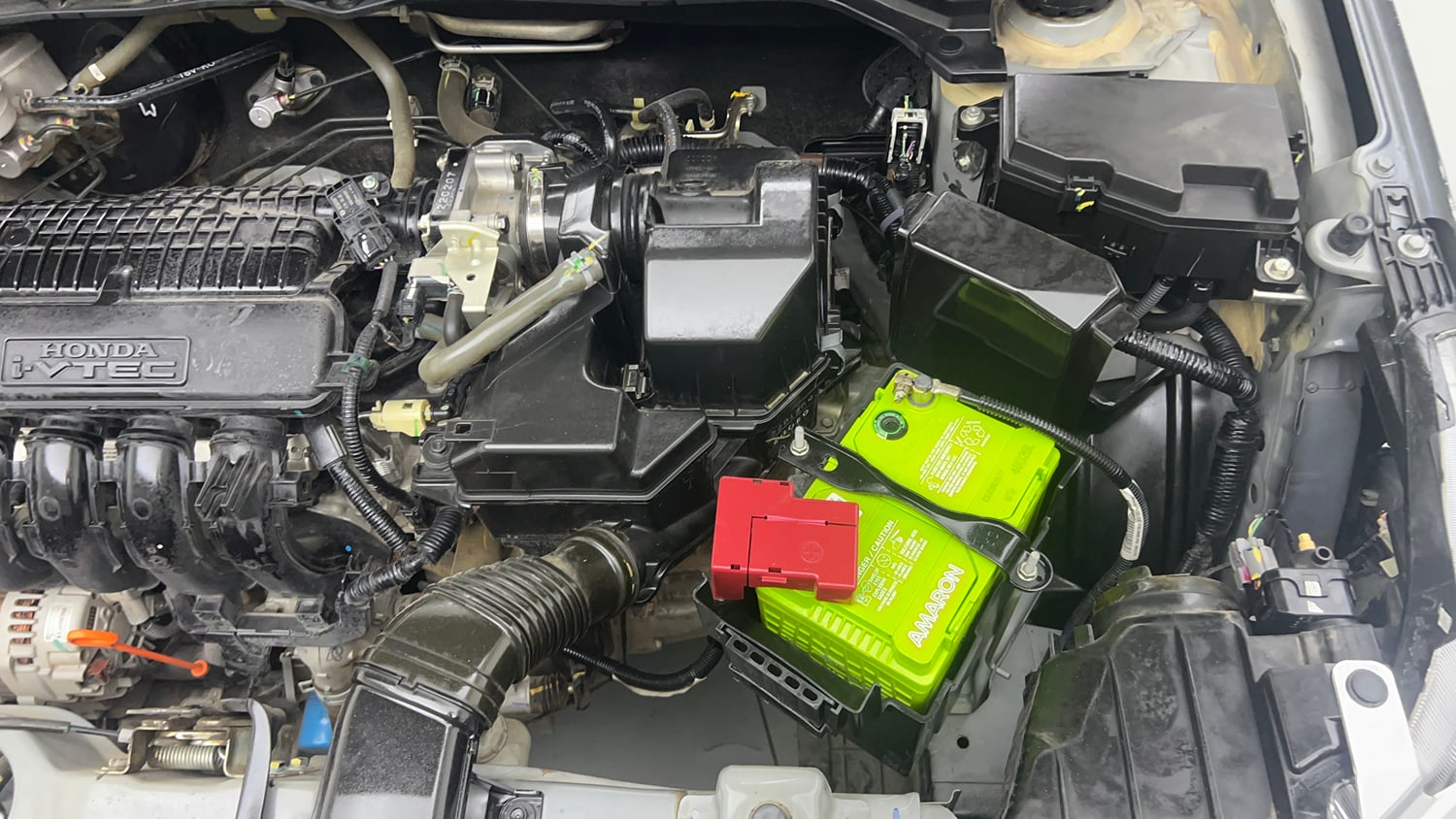 Used 2022 Honda Amaze S MT 1.2 Petrol Petrol Manual engine ENGINE LEFT SIDE VIEW