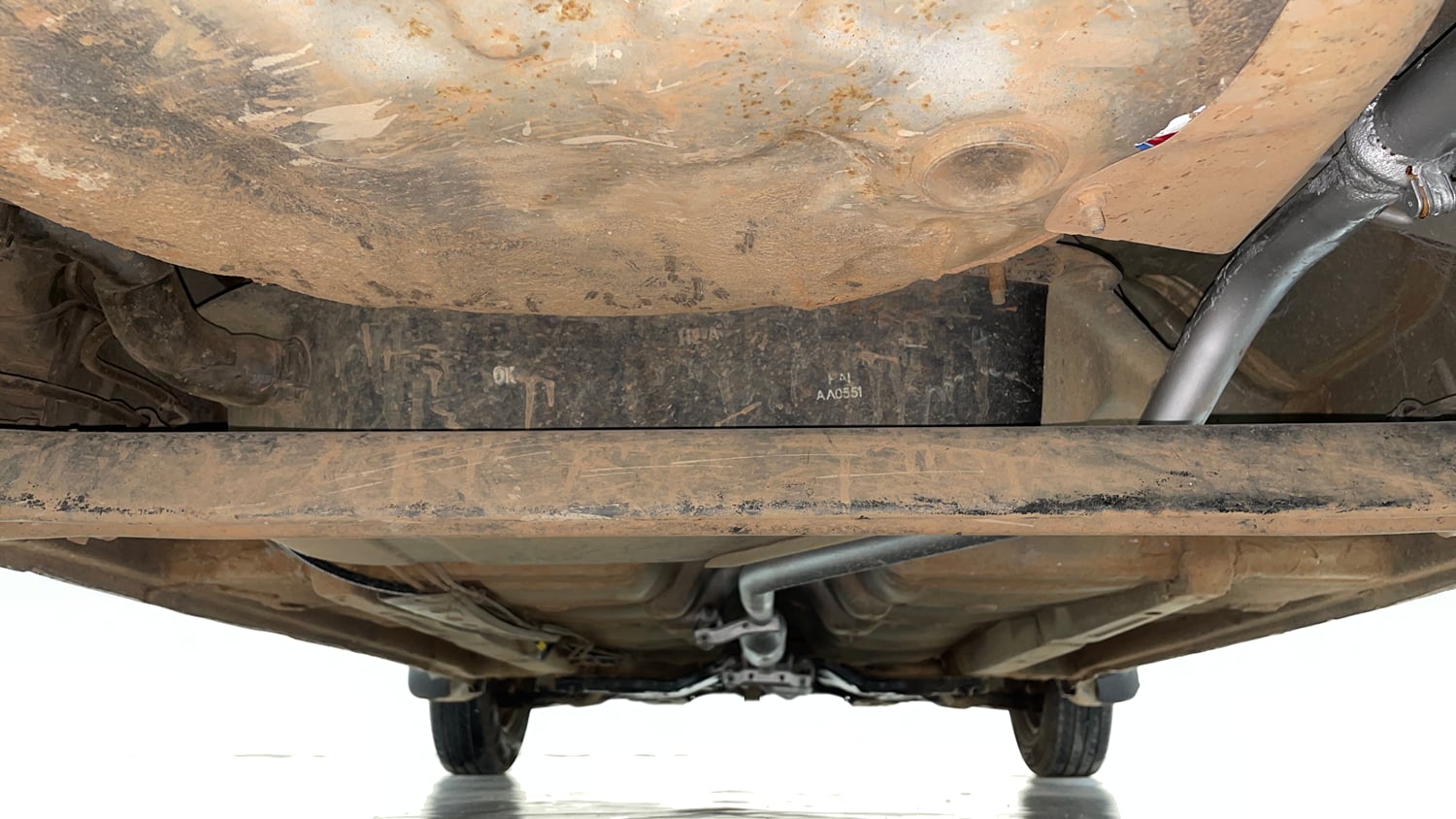 Used 2012 Hyundai i10 Magna 1.1 iRDE2 Petrol Manual extra REAR UNDERBODY VIEW (TAKEN FROM REAR)