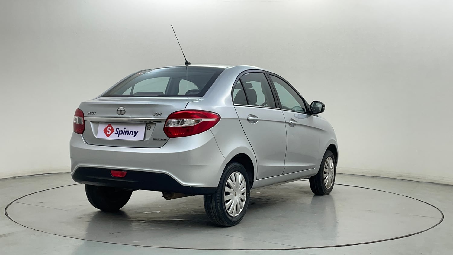 Used 2015 Tata Zest XM Petrol Petrol Manual exterior RIGHT REAR CORNER VIEW