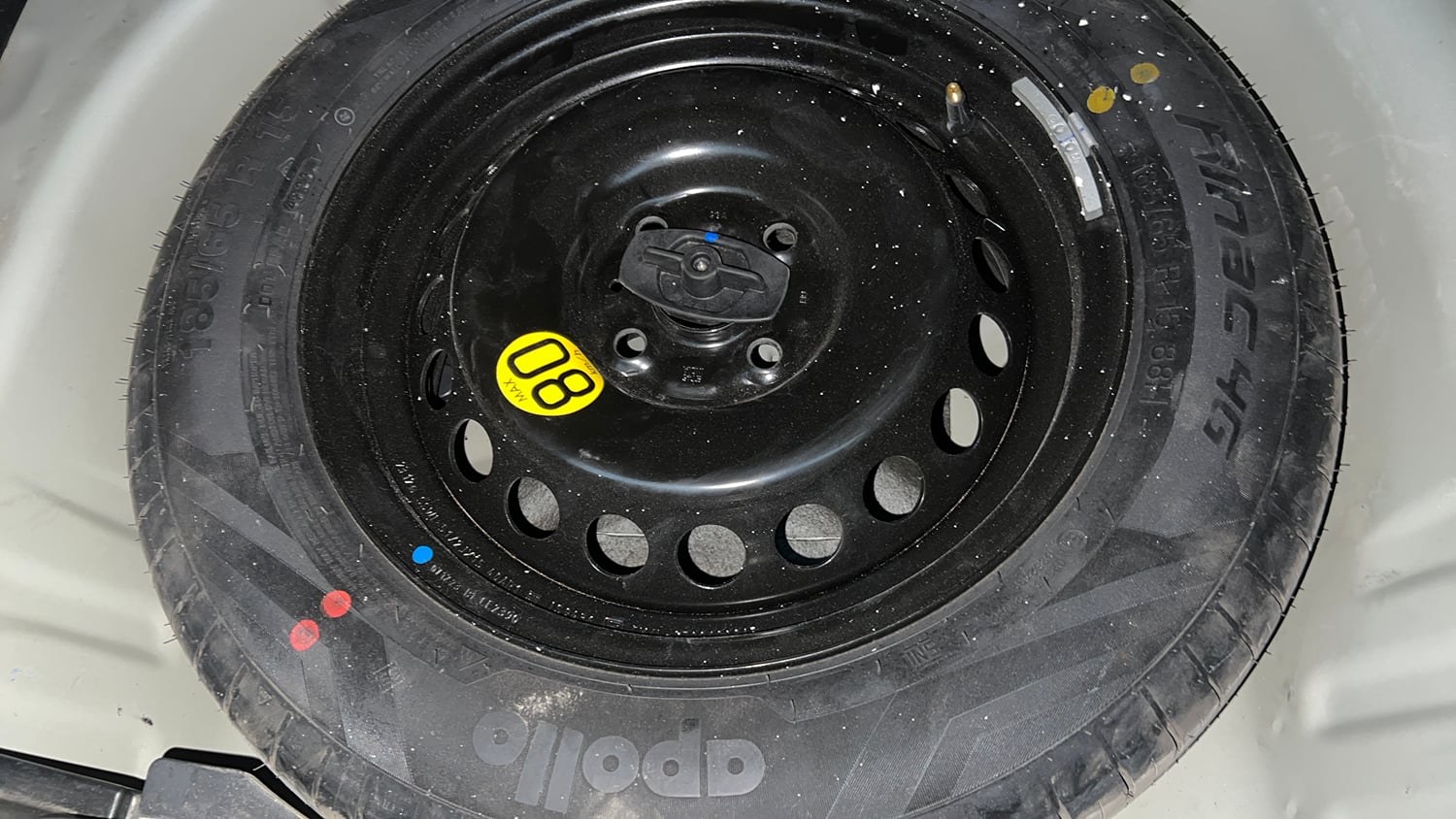 Used 2024 Maruti Suzuki Baleno Zeta MT Petrol Manual tyres SPARE TYRE VIEW