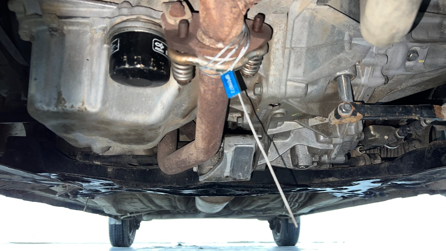 Used 2020 Maruti Suzuki Wagon R LXi (O) 1.0 CNG Cng Manual extra FRONT LEFT UNDERBODY VIEW