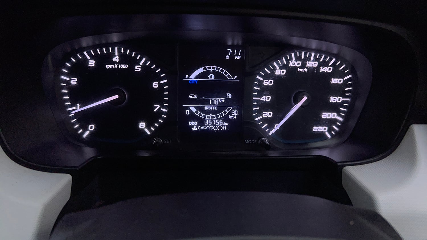 Used 2023 Tata Punch Pure MT Petrol Manual interior CLUSTERMETER VIEW