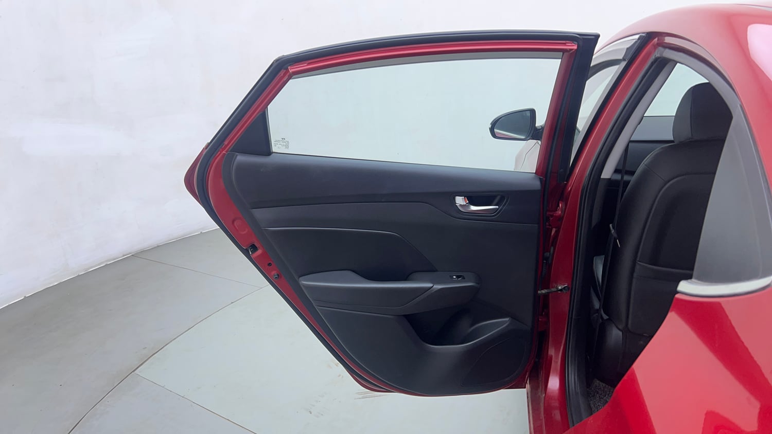 Used 2021 Hyundai Verna SX (O) 1.0 Turbo DCT Petrol Automatic interior LEFT REAR DOOR OPEN VIEW