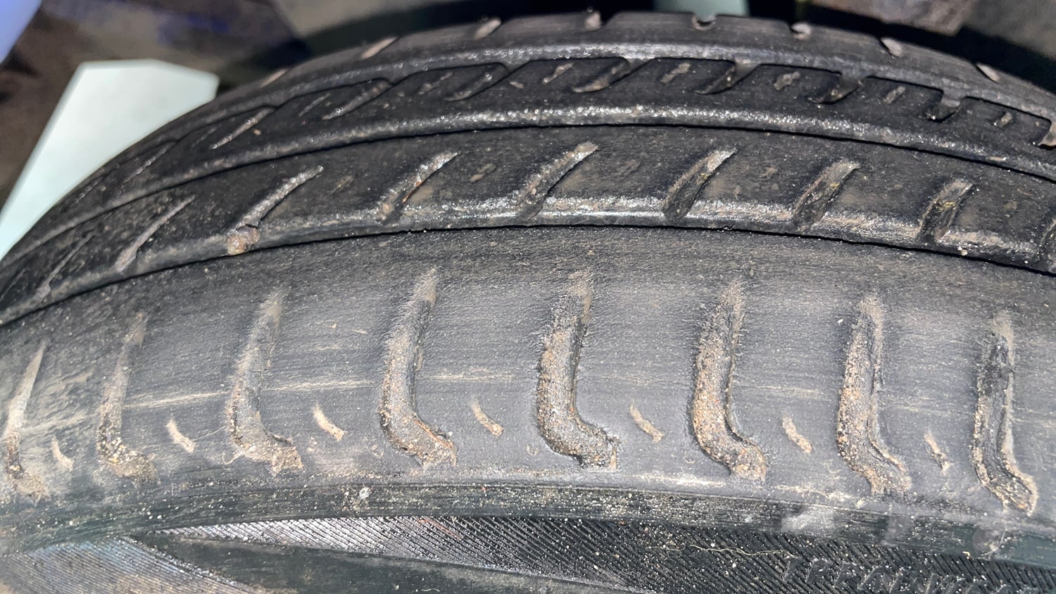 Used 2014 Tata Nano Twist XT Petrol Manual tyres LEFT FRONT TYRE TREAD VIEW