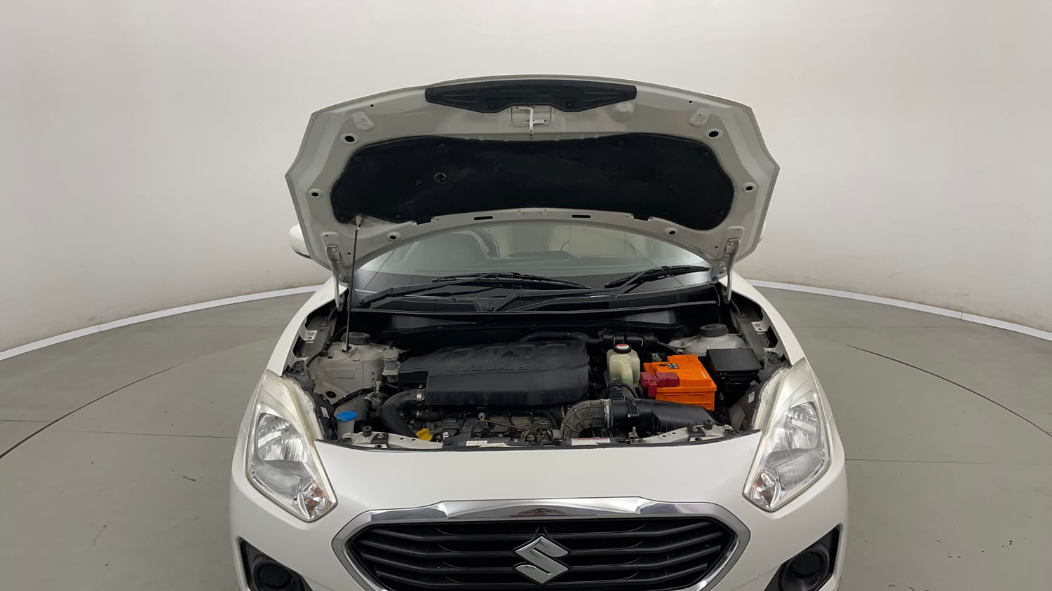 Used 2018 Maruti Suzuki Dzire VDi AMT Diesel Automatic engine ENGINE & BONNET OPEN FRONT VIEW