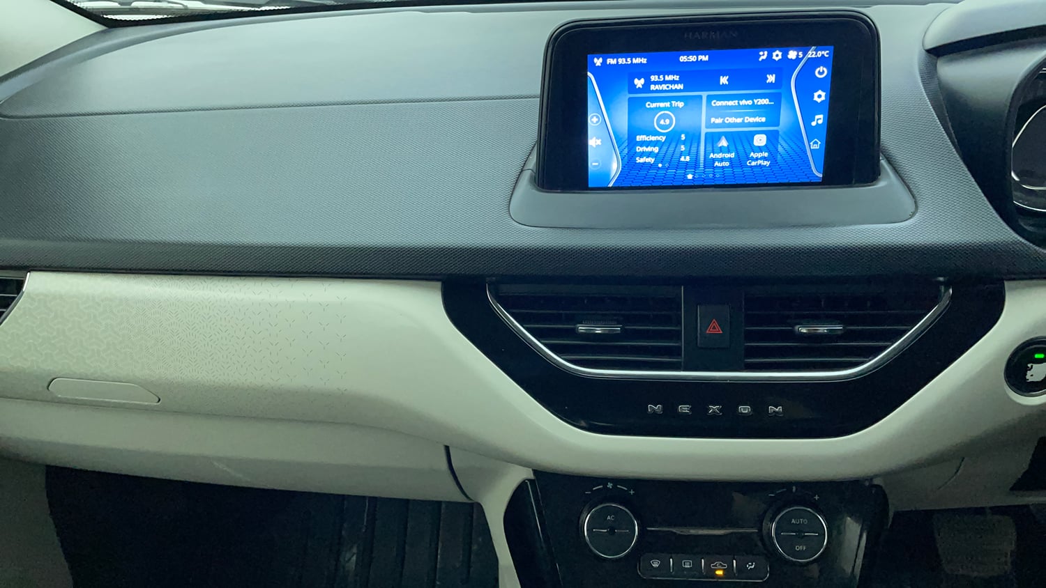 Used 2021 Tata Nexon XZA Plus Diesel Diesel Automatic interior MUSIC SYSTEM & AC CONTROL VIEW
