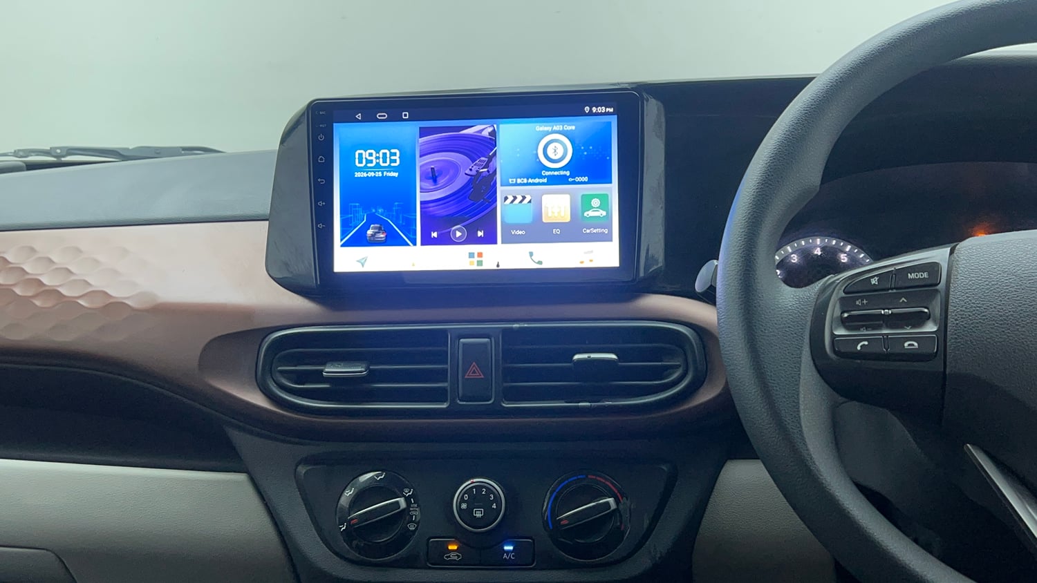 Used 2022 Hyundai Aura S 1.2 CNG Cng Manual interior MUSIC SYSTEM & AC CONTROL VIEW