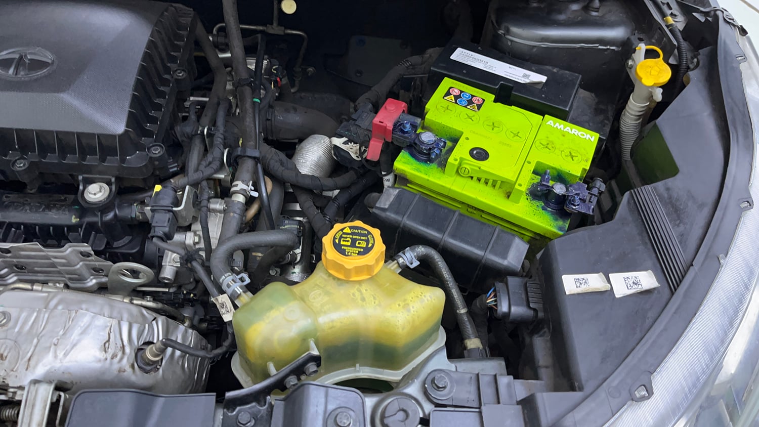 Used 2020 Tata Nexon XZA Plus (O) Dual Tone Petrol Automatic engine ENGINE LEFT SIDE VIEW