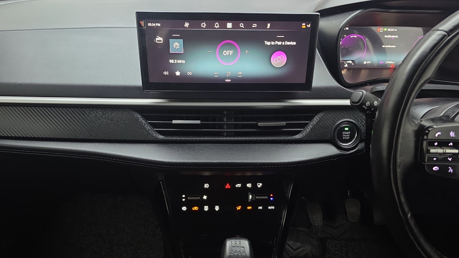Used 2023 Tata Nexon Fearless Plus S 1.2 Revotron Petrol 6MT DT Petrol Manual interior MUSIC SYSTEM & AC CONTROL VIEW