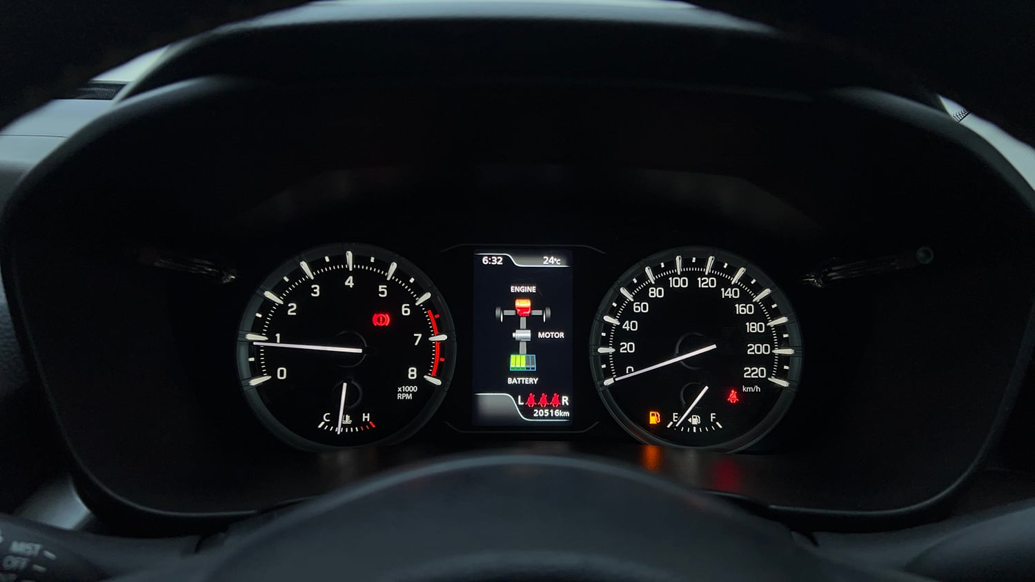 Used 2024 Maruti Suzuki Grand Vitara Zeta Smart Hybrid Petrol Manual interior CLUSTERMETER VIEW