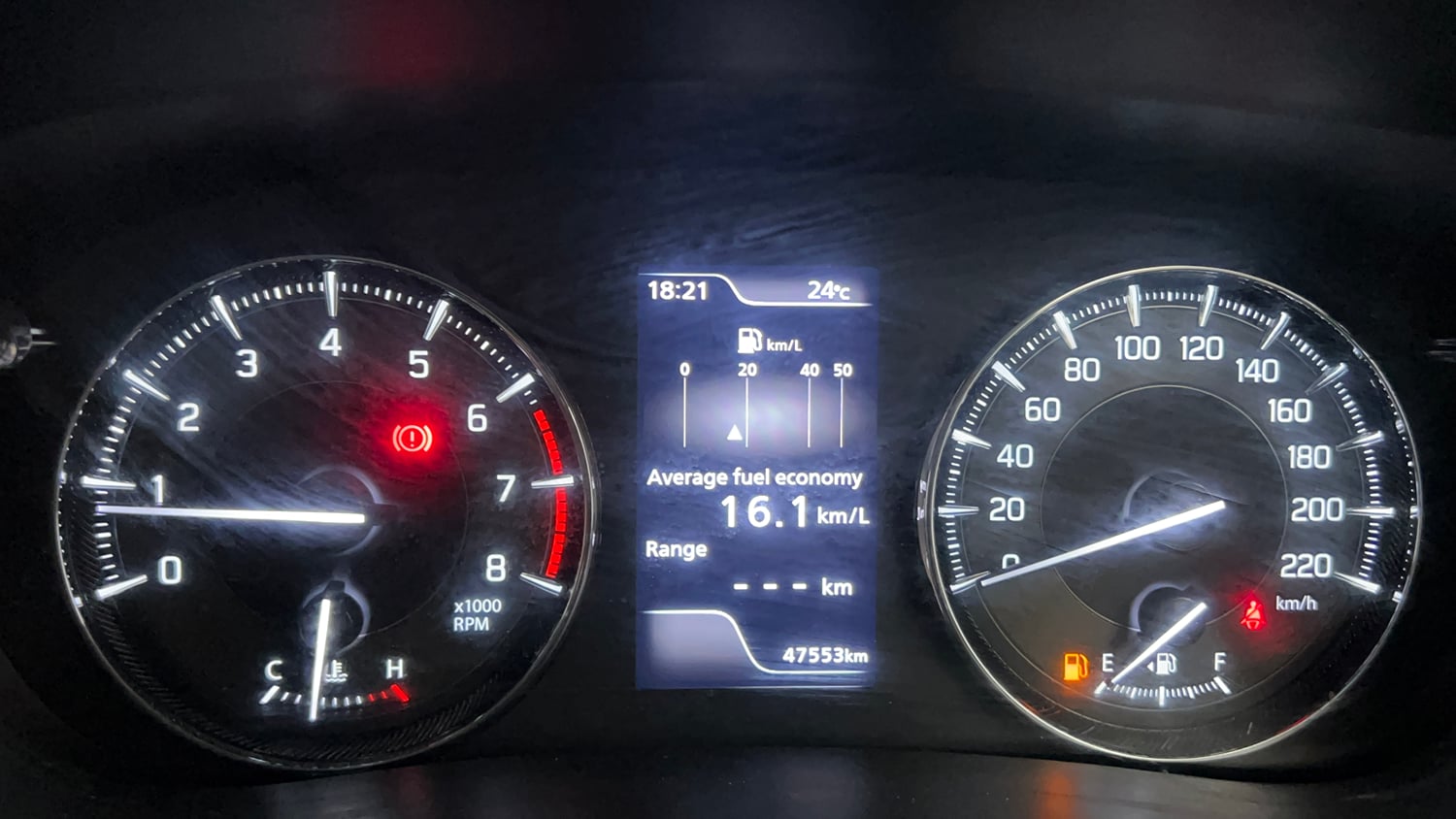 Used 2022 Toyota Glanza G Petrol Manual interior CLUSTERMETER VIEW