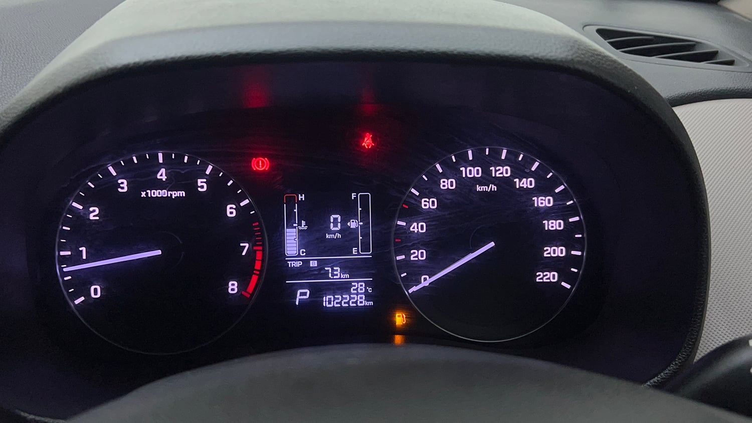 Used 2017 Hyundai Creta SX Plus 1.6 AT Petrol Petrol Automatic interior CLUSTERMETER VIEW
