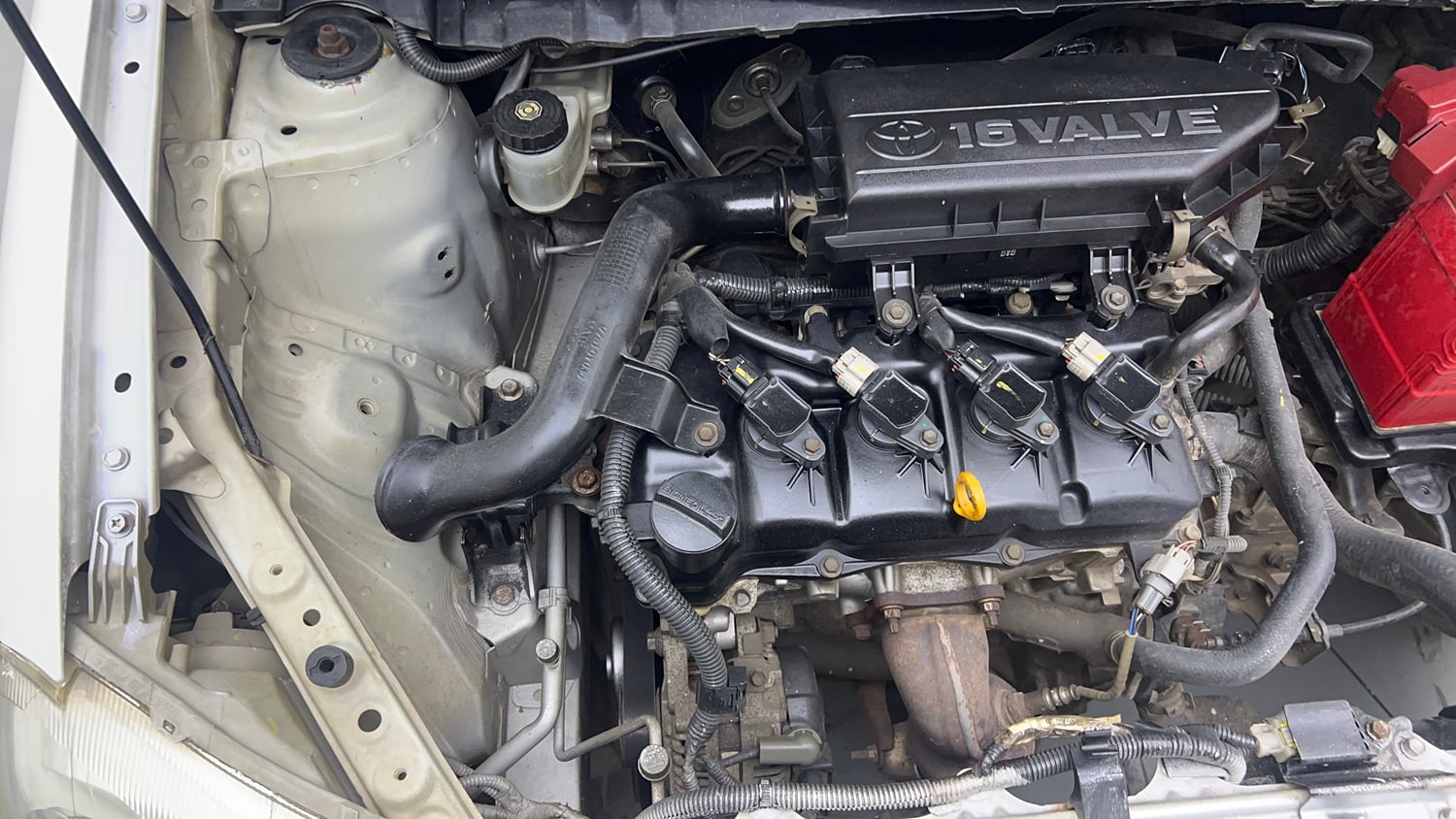 Used 2016 Toyota Etios Liva V Petrol Manual engine ENGINE RIGHT SIDE VIEW