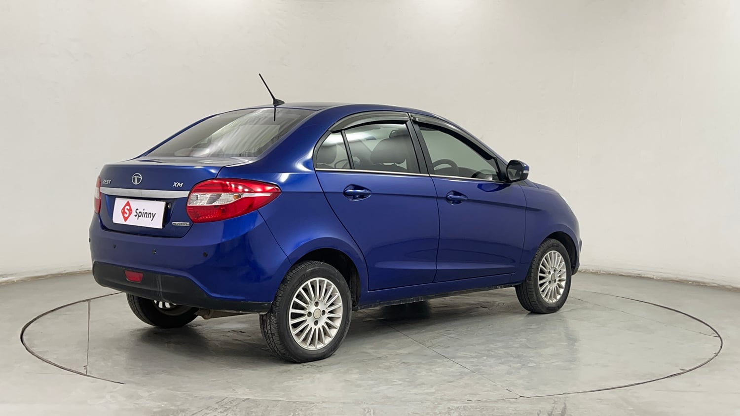Used 2014 Tata Zest XM Petrol Petrol Manual exterior RIGHT REAR CORNER VIEW