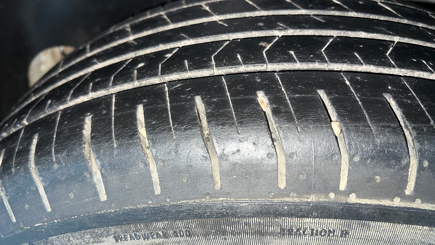 Used 2023 Hyundai Creta SX (O) 1.5 Petrol IVT Petrol Automatic tyres LEFT REAR TYRE TREAD VIEW