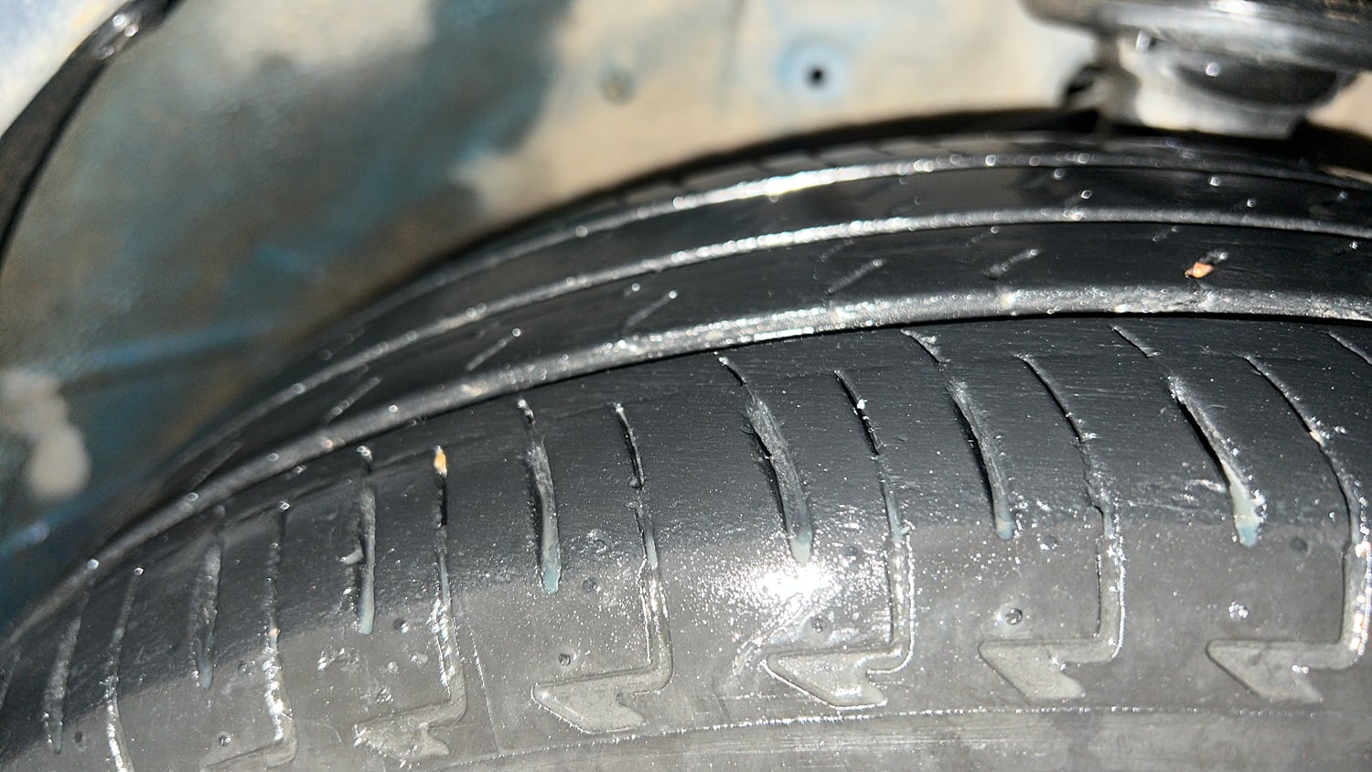 Used 2022 Maruti Suzuki Ignis Alpha 1.2 MT Petrol Manual tyres RIGHT FRONT TYRE TREAD VIEW