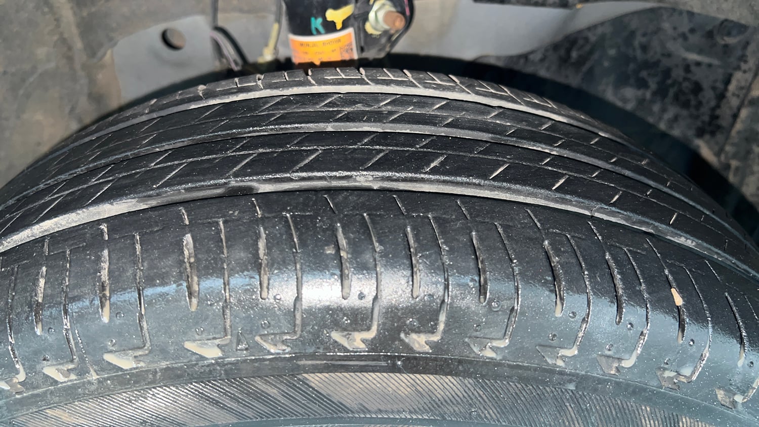 Used 2022 Honda Amaze S MT 1.2 Petrol Petrol Manual tyres RIGHT FRONT TYRE TREAD VIEW
