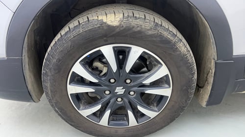 Used 2021 Maruti Suzuki S-Cross Zeta AT Petrol Automatic tyres LEFT FRONT TYRE RIM VIEW