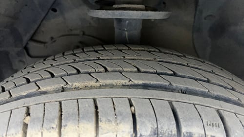 Used 2021 Maruti Suzuki S-Cross Zeta AT Petrol Automatic tyres LEFT FRONT TYRE TREAD VIEW