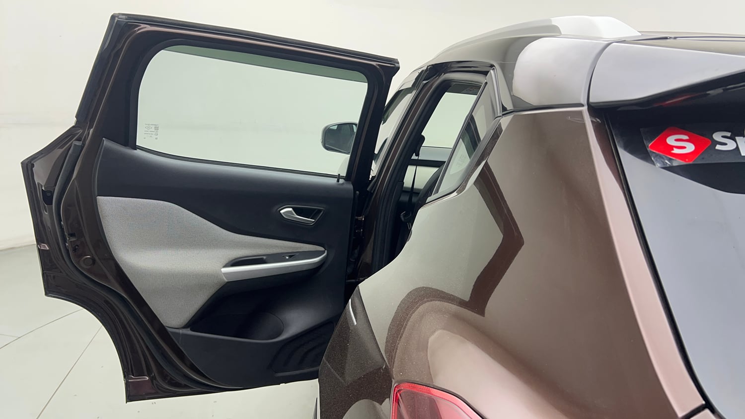 Used 2021 Nissan Magnite XV Dual Tone Petrol Manual interior LEFT REAR DOOR OPEN VIEW