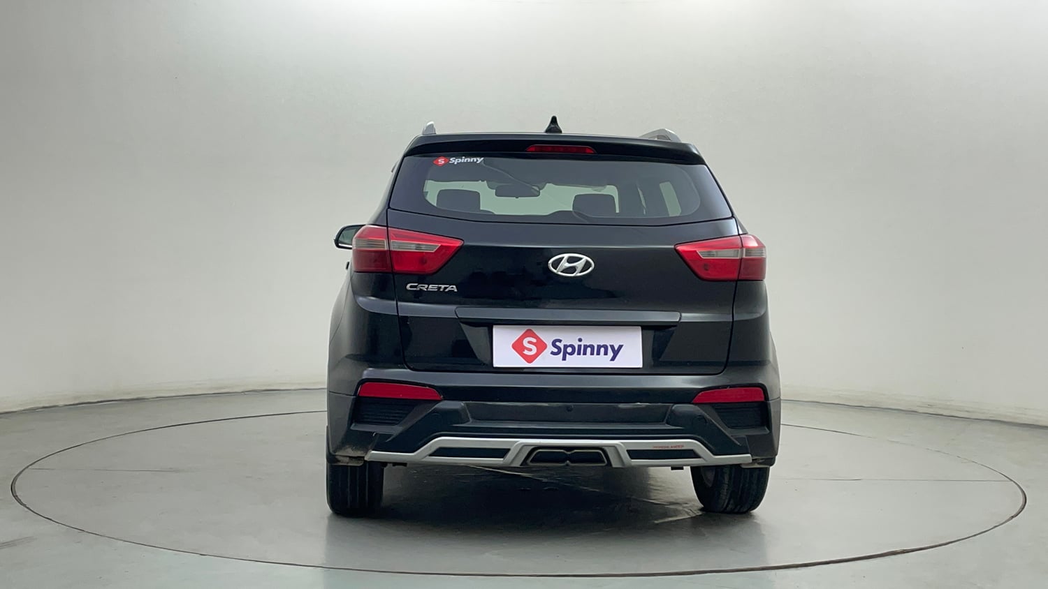 Used 2018 Hyundai Creta 1.6 E+ VTVT Petrol + CNG (Outside Fitted) Cng Manual exterior BACK VIEW