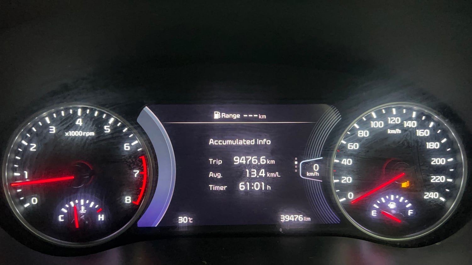 Used 2022 Kia Seltos GTX Plus 1.4 Petrol Manual interior CLUSTERMETER VIEW