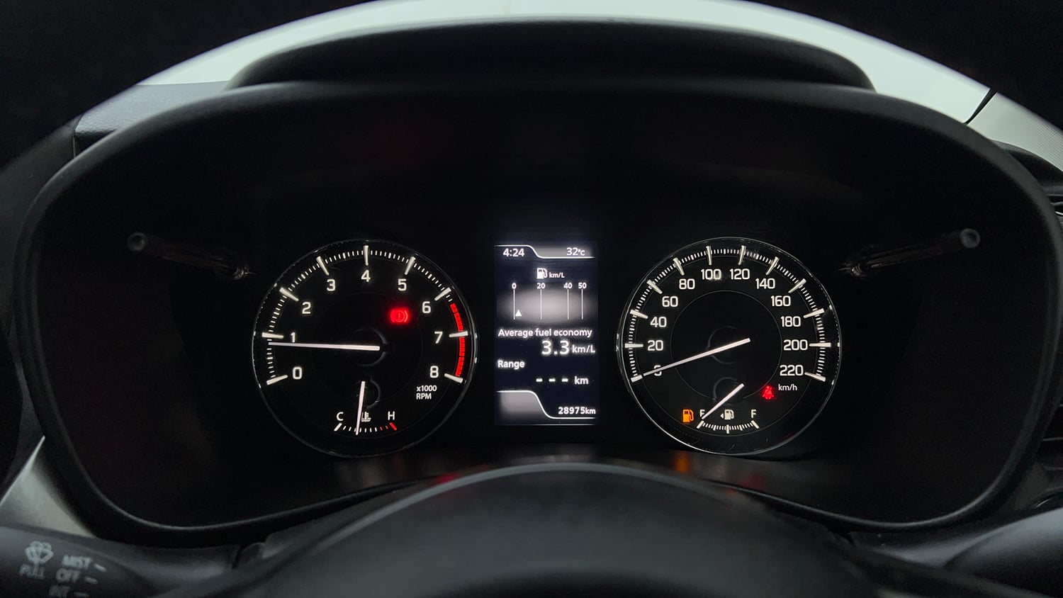 Used 2024 Maruti Suzuki Baleno Zeta MT Petrol Manual interior CLUSTERMETER VIEW