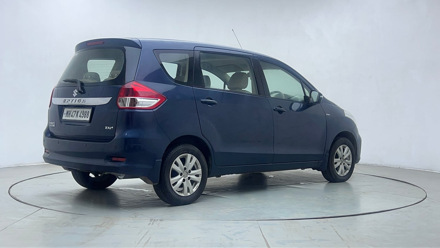 Used 2016 Maruti Suzuki Ertiga ZXI+ Petrol Manual exterior RIGHT REAR CORNER VIEW