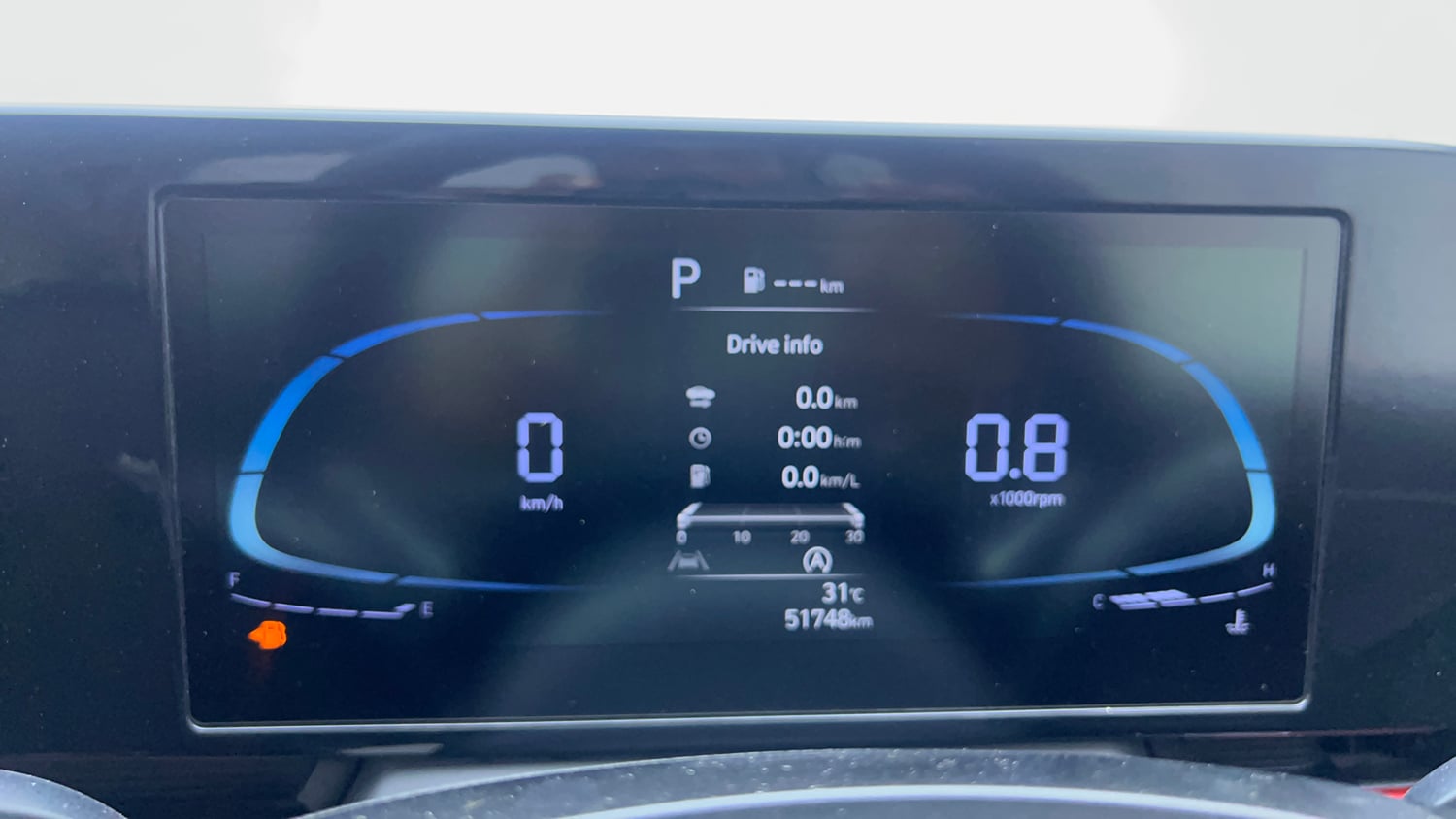 Used 2023 Hyundai Verna SX (O) 1.5 Turbo Petrol DCT Petrol Automatic interior CLUSTERMETER VIEW