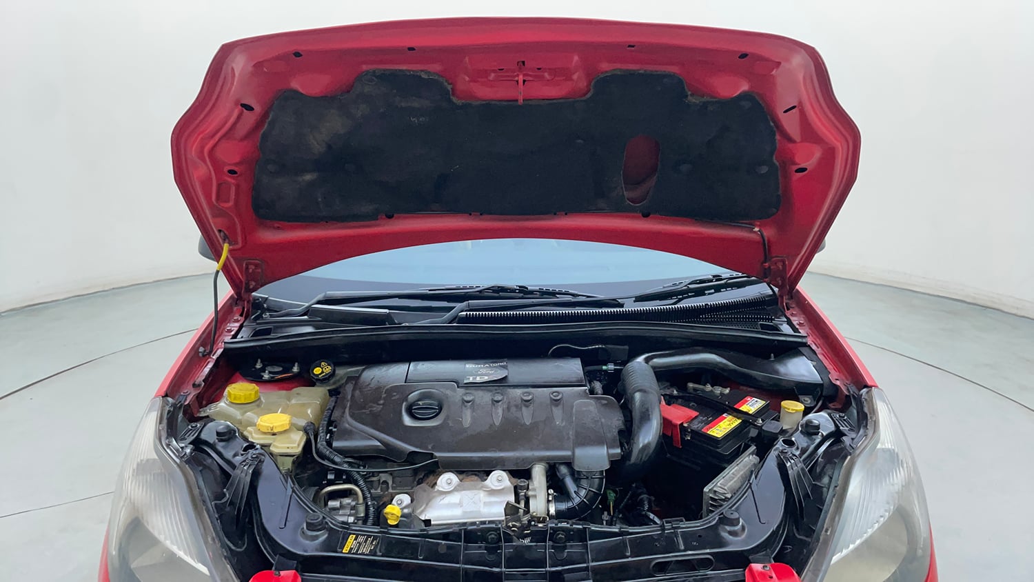 Used 2012 Ford Figo Duratorq Diesel EXI 1.4 Diesel Manual engine ENGINE & BONNET OPEN FRONT VIEW