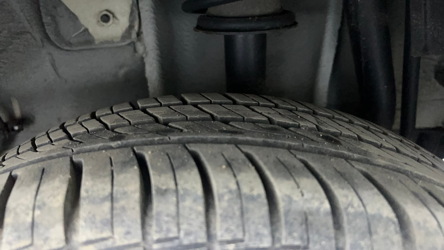 Used 2021 Tata Tiago NRG XZ MT Petrol Manual tyres LEFT REAR TYRE TREAD VIEW