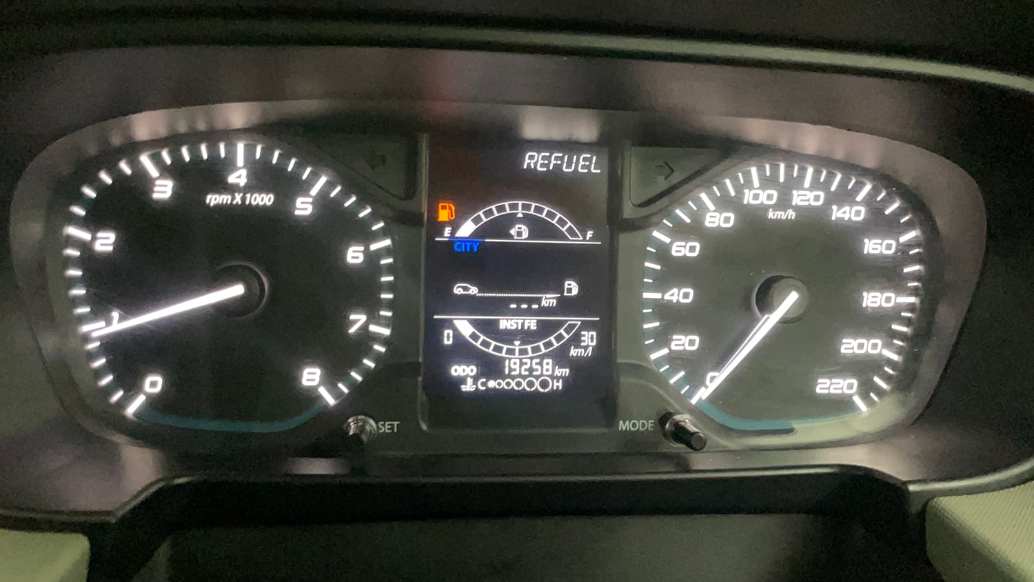 Used 2022 Tata Punch Adventure MT Petrol Manual interior CLUSTERMETER VIEW