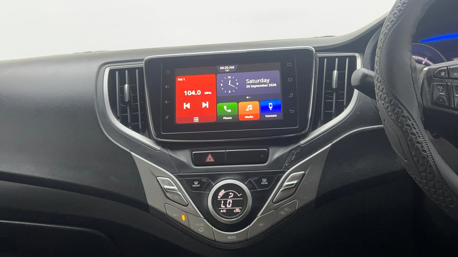 Used 2019 Maruti Suzuki Baleno Zeta Automatic Petrol Automatic interior MUSIC SYSTEM & AC CONTROL VIEW