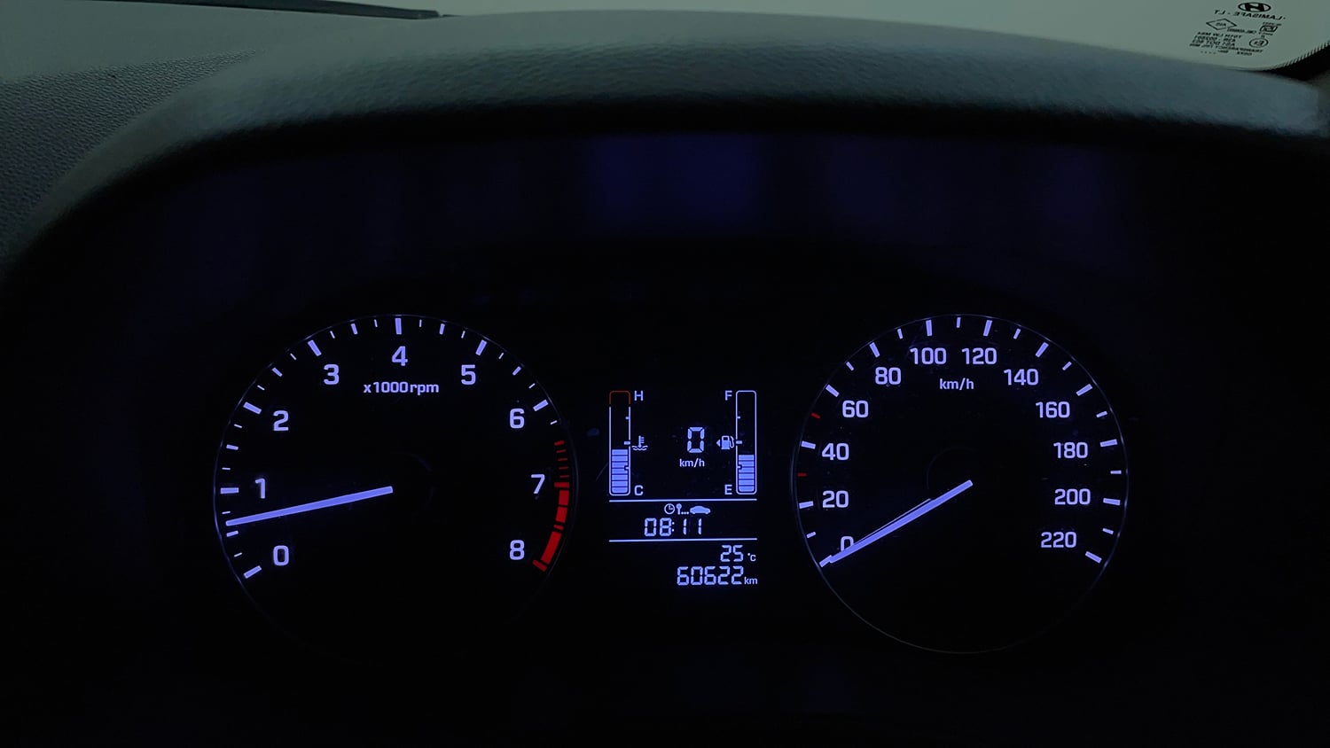 Used 2018 Hyundai Creta 1.6 E+ VTVT Petrol + CNG (Outside Fitted) Cng Manual interior CLUSTERMETER VIEW