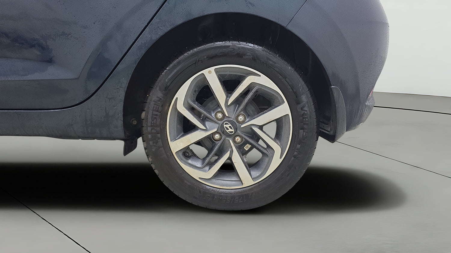 Used 2021 Hyundai Grand i10 Nios Asta 1.2 Kappa VTVT Petrol Manual tyres LEFT REAR TYRE RIM VIEW