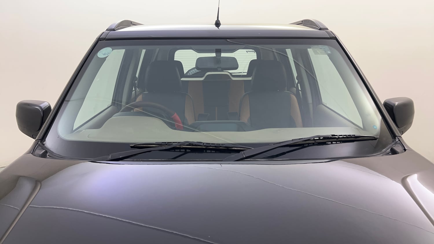Used 2016 Mahindra TUV300 T8 mHAWK100 Diesel Manual exterior FRONT WINDSHIELD VIEW