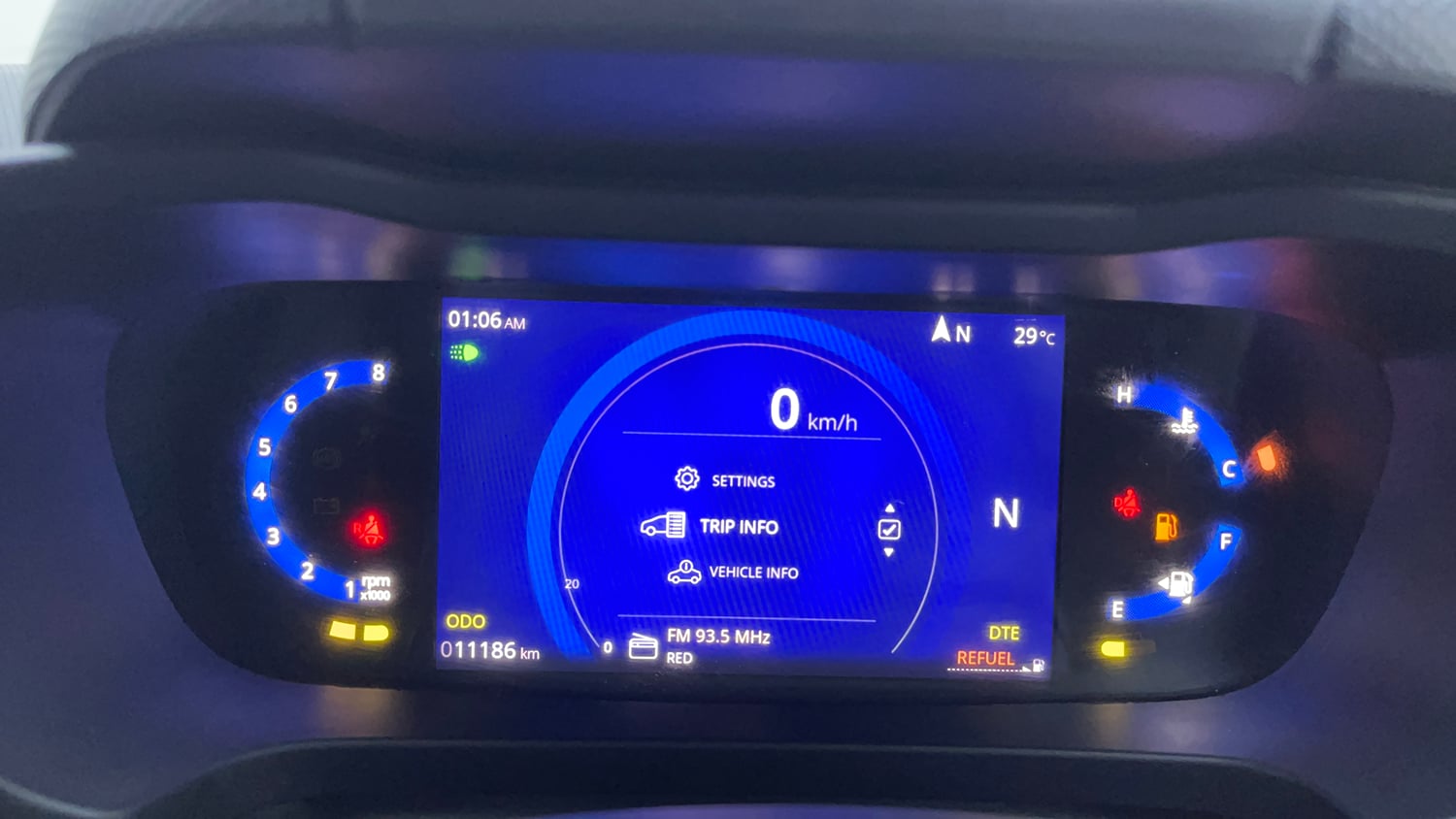 Used 2024 Tata Altroz XZA Plus (S) Lux Petrol Petrol Automatic interior CLUSTERMETER VIEW