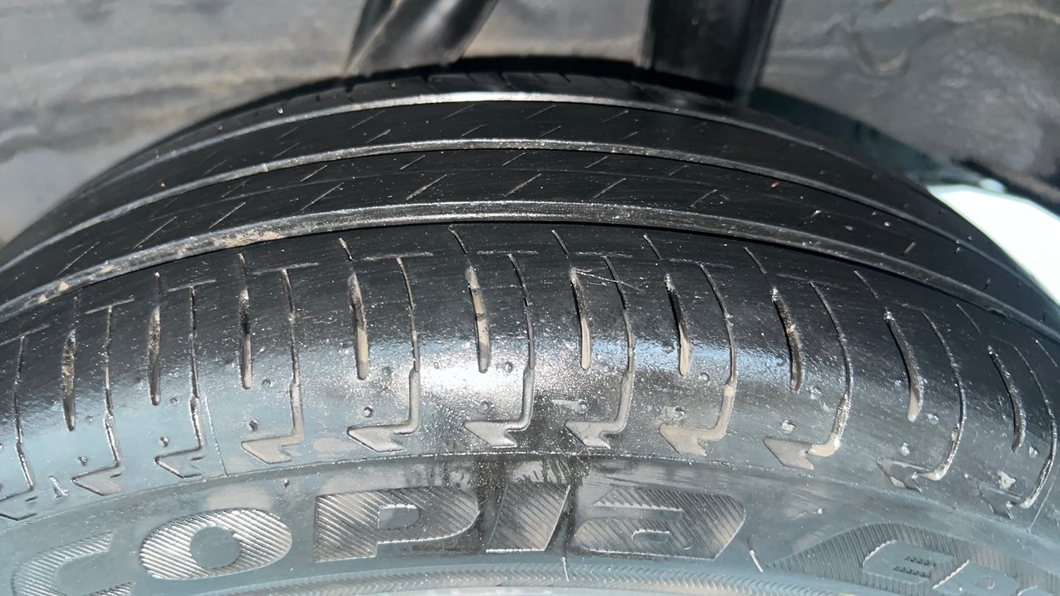 Used 2022 Honda Amaze S MT 1.2 Petrol Petrol Manual tyres LEFT REAR TYRE TREAD VIEW