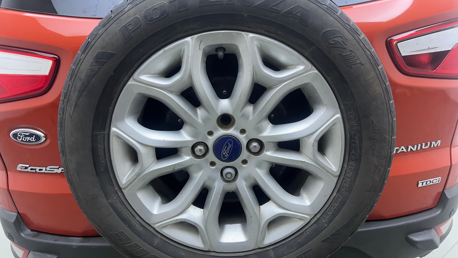Used 2016 Ford EcoSport Titanium+ 1.5L TDCi Diesel Manual tyres SPARE TYRE VIEW