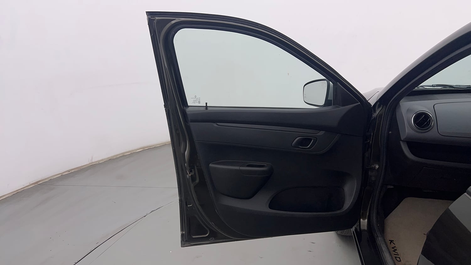 Used 2017 Renault Kwid 1.0 RXT Opt Petrol Manual interior LEFT FRONT DOOR OPEN VIEW