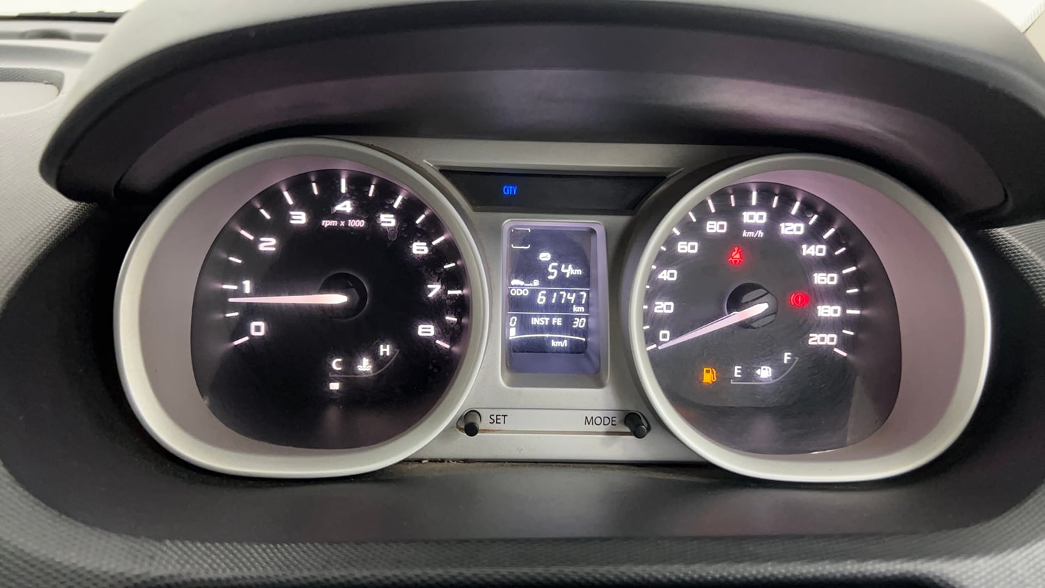 Used 2017 Tata Tiago Revotron XZ Petrol Manual interior CLUSTERMETER VIEW