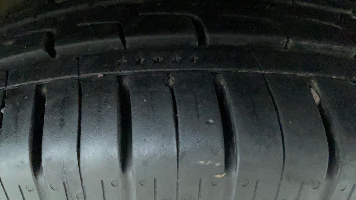 Used 2020 Honda Jazz ZX CVT Petrol Automatic tyres RIGHT FRONT TYRE TREAD VIEW
