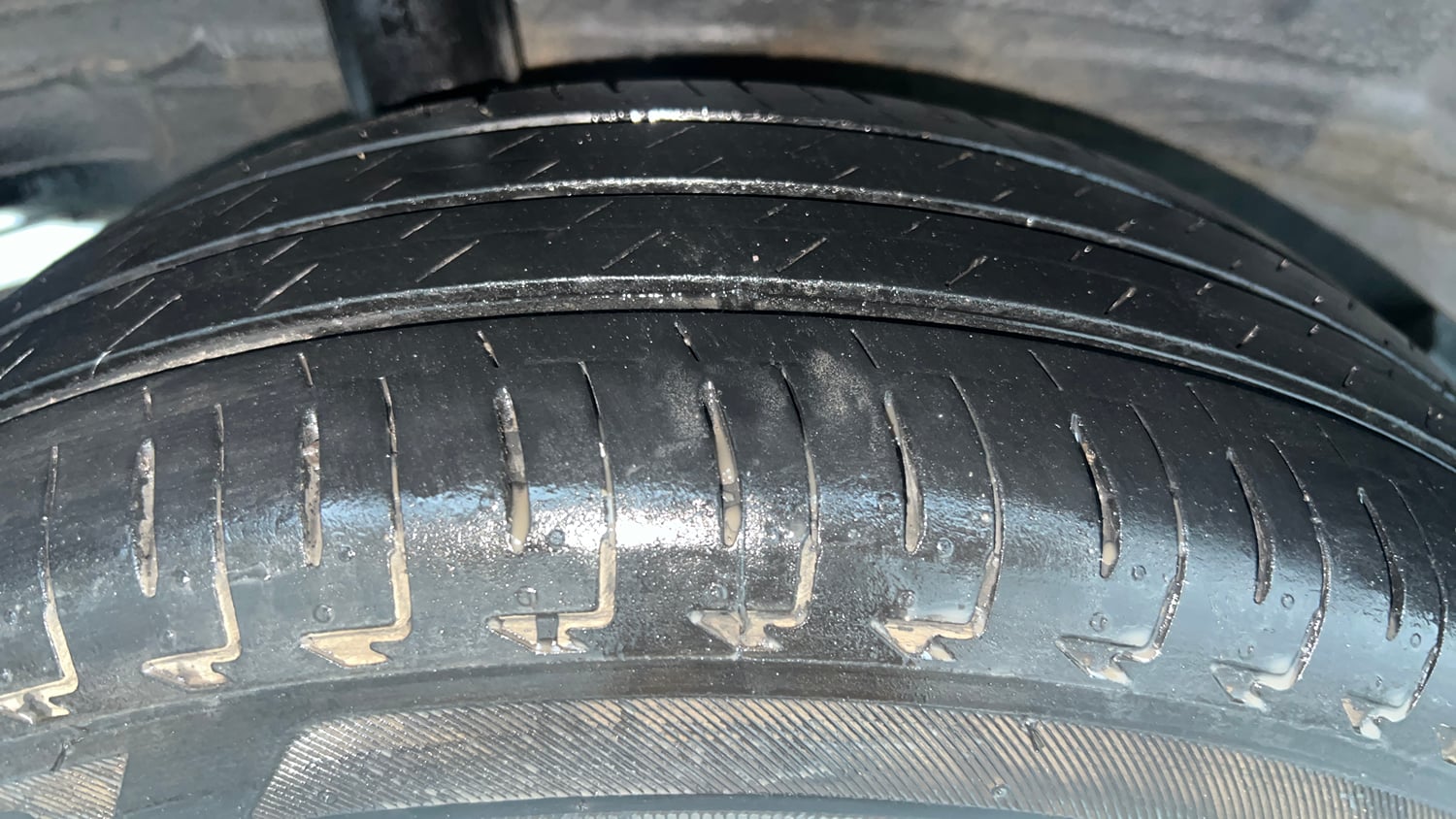 Used 2022 Honda Amaze S MT 1.2 Petrol Petrol Manual tyres RIGHT REAR TYRE TREAD VIEW