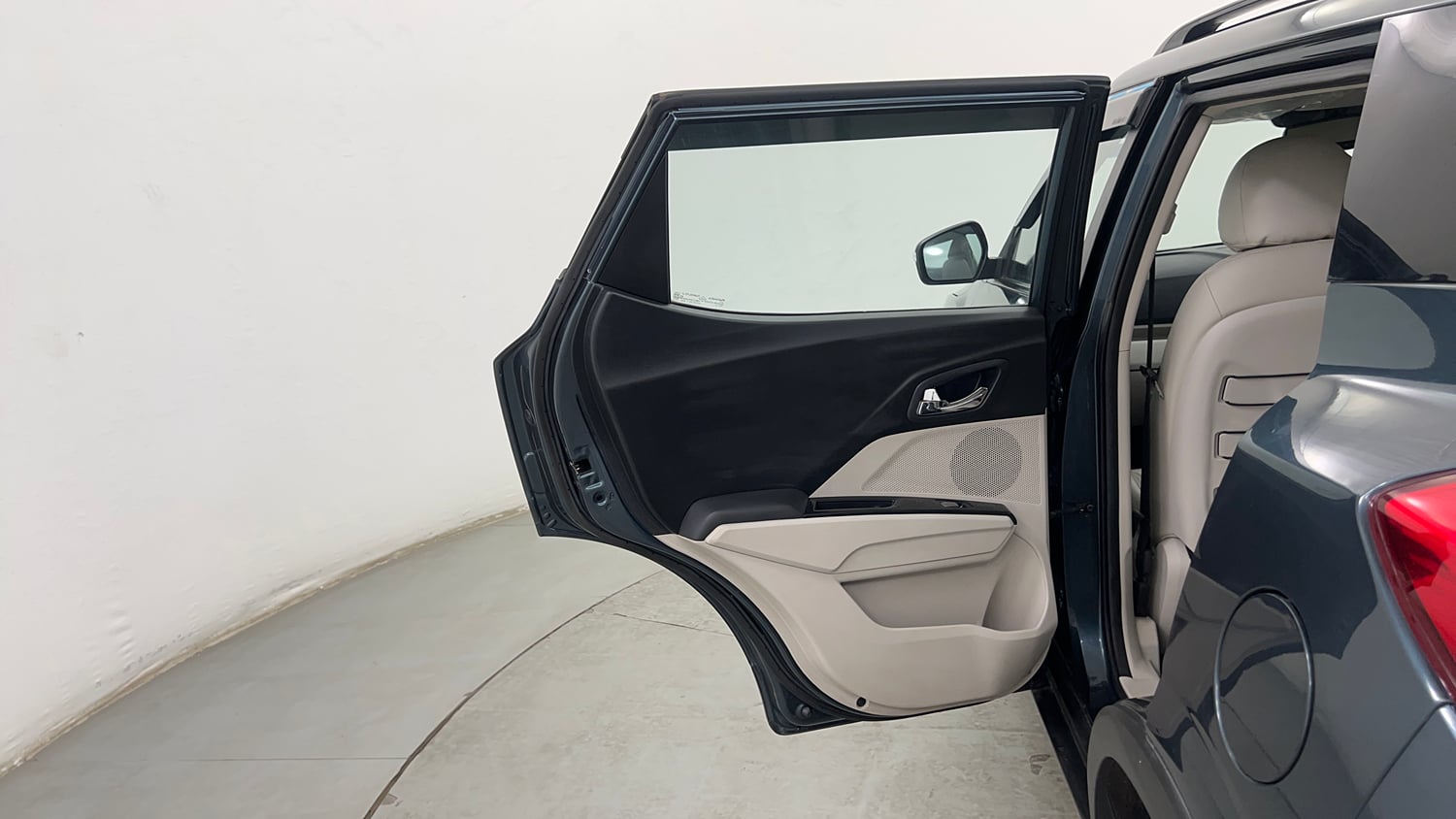 Used 2023 Mahindra XUV 300 W8 (O) 1.2 Petrol AMT Petrol Automatic interior LEFT REAR DOOR OPEN VIEW