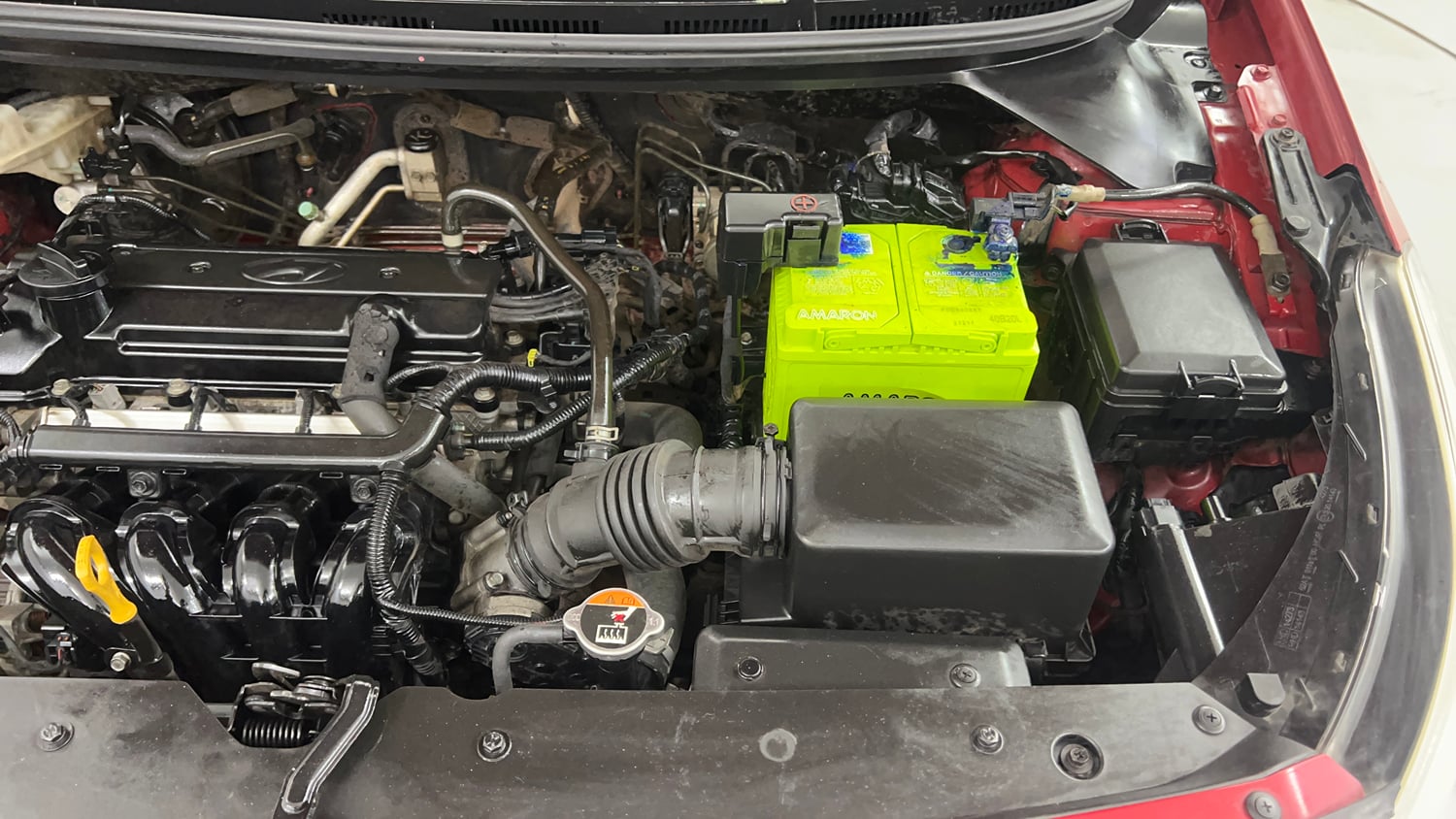 Used 2015 Hyundai Elite i20 Asta 1.2 Petrol Manual engine ENGINE LEFT SIDE VIEW