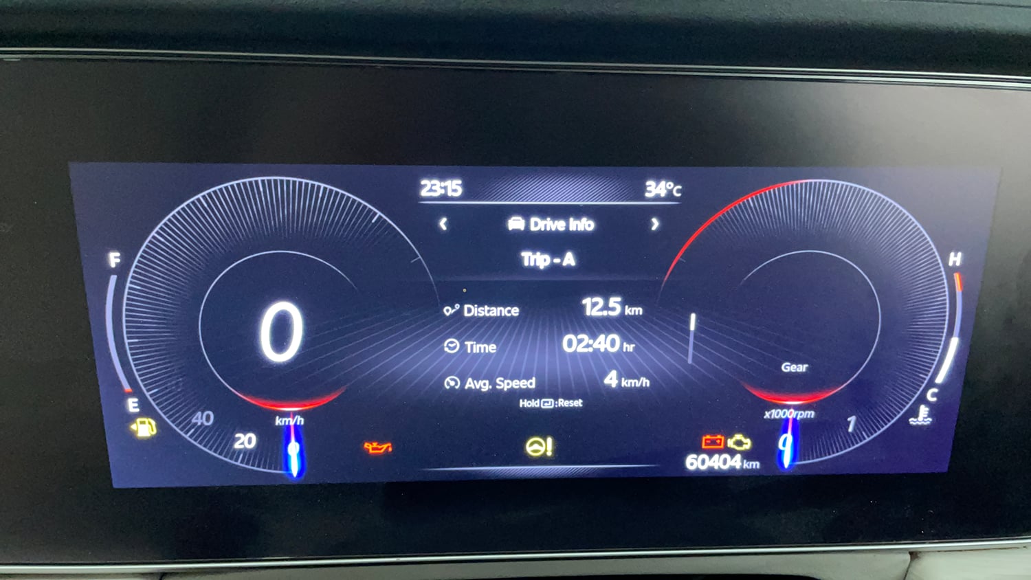 Used 2022 Mahindra XUV700 AX 3 Petrol MT 5 STR Petrol Manual interior CLUSTERMETER VIEW