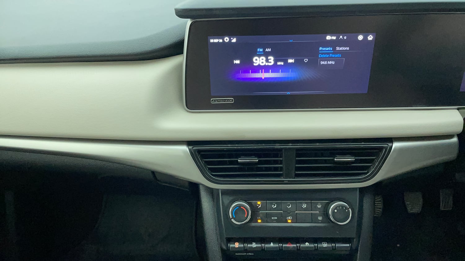 Used 2022 Mahindra XUV700 AX 3 Petrol MT 5 STR Petrol Manual interior MUSIC SYSTEM & AC CONTROL VIEW