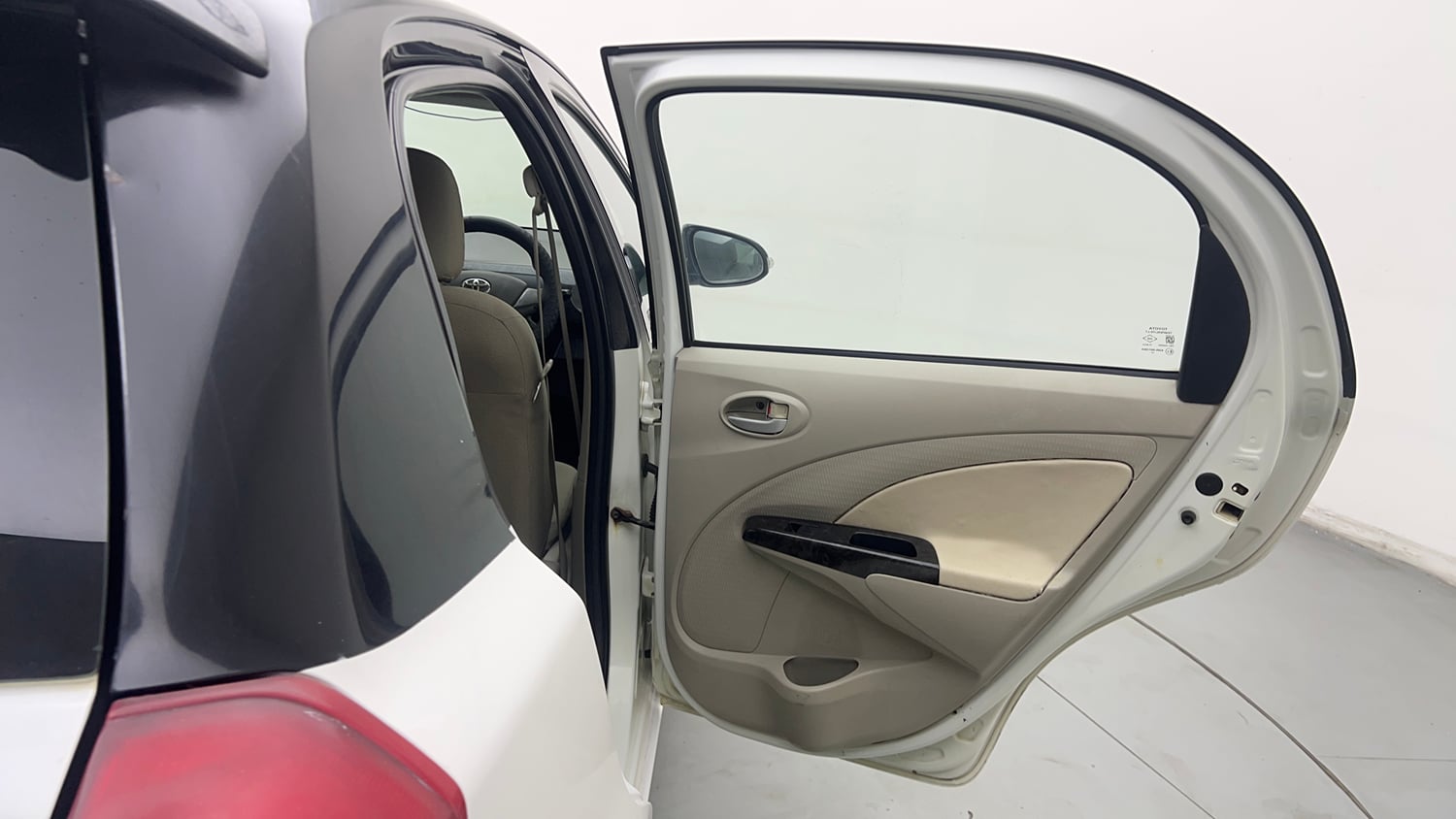 Used 2016 Toyota Etios Liva V Petrol Manual interior RIGHT REAR DOOR OPEN VIEW