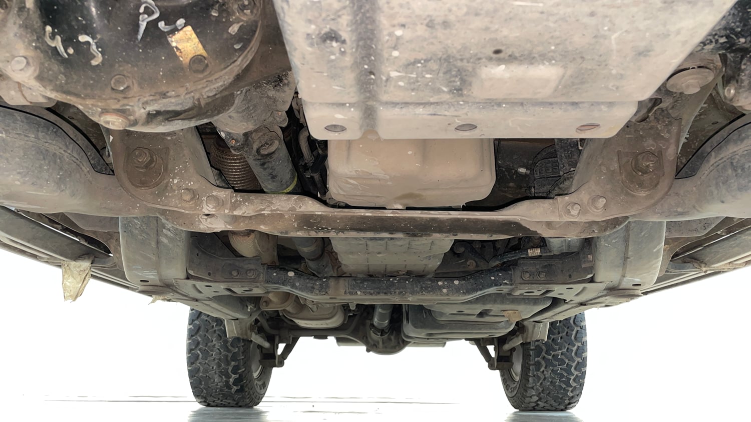 Used 2022 mahindra Thar LX Hard Top Petrol AT 4WD Petrol Automatic extra FRONT LEFT UNDERBODY VIEW