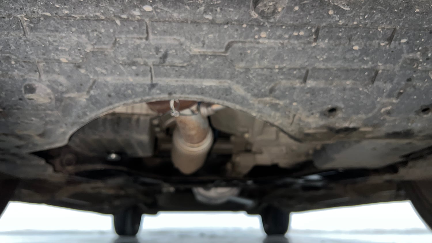 Used 2021 MG Motors Hector Sharp 1.5 Petrol CVT Petrol Automatic extra FRONT LEFT UNDERBODY VIEW